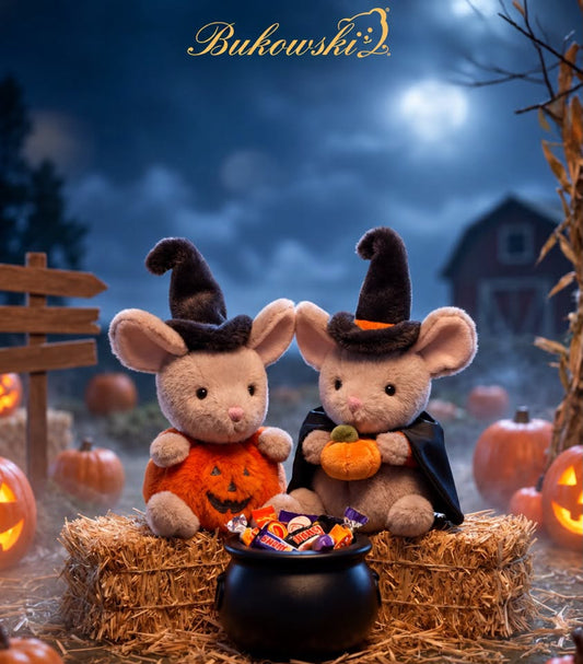 Peluche Bukowski Mousy Halloween – Souris 15 cm - GinkgoDeco