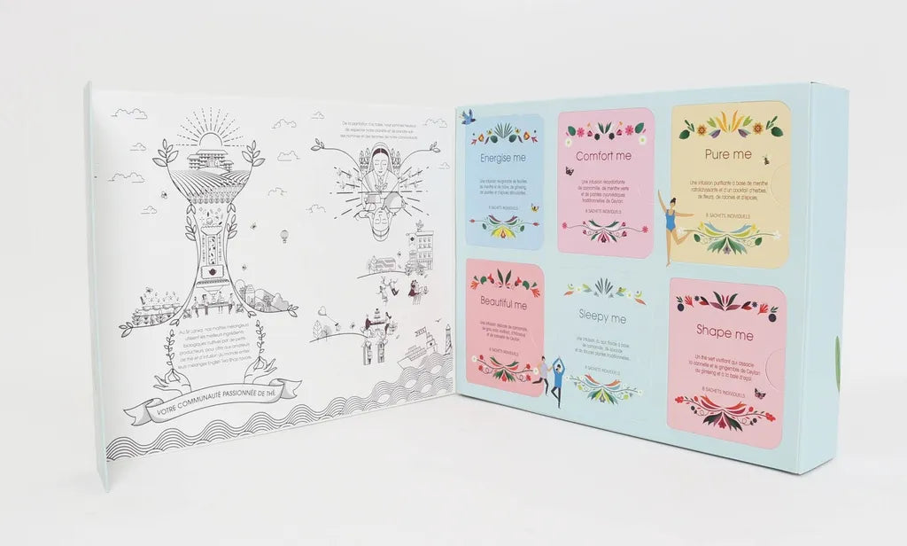 Coffret 6 Thés & Infusions Bio Éco-conçu – Bien-être & Détente