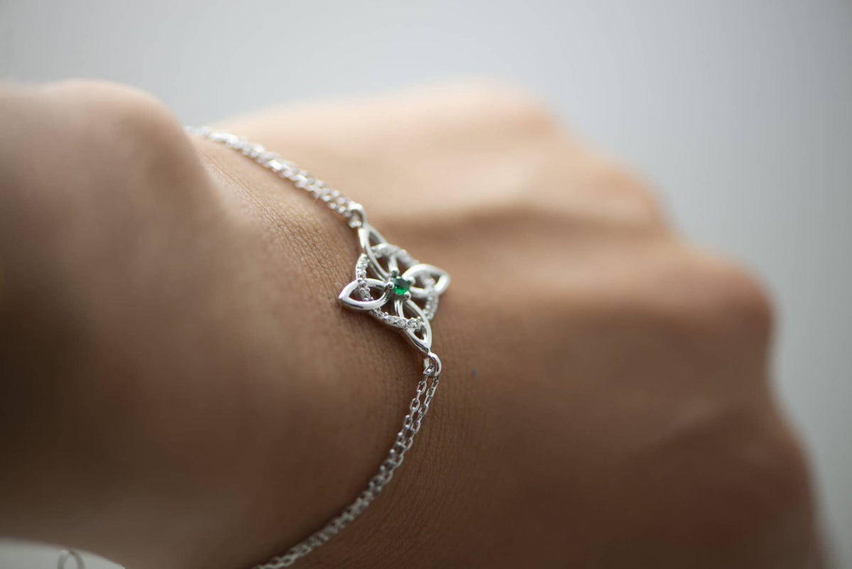 Bracelet Nœud de Sorcière en Argent 925 Rhodié – Talisman - GinkgoDeco