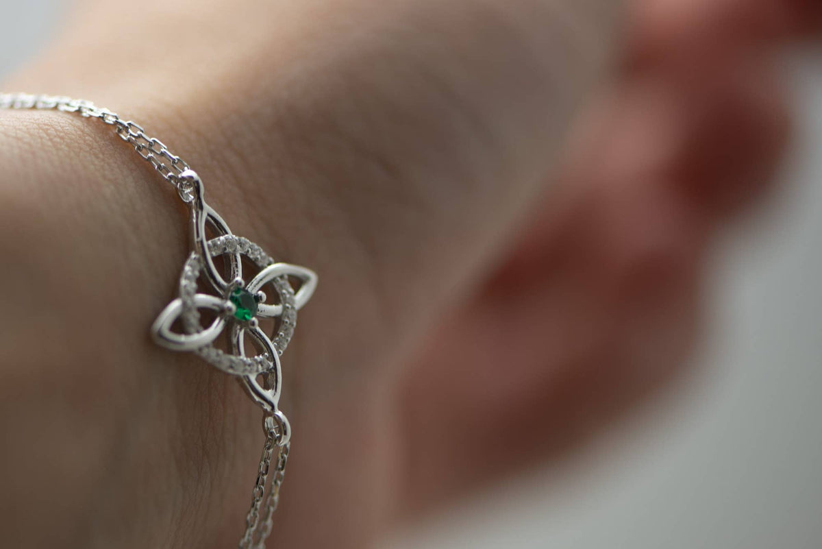 Bracelet Nœud de Sorcière en Argent 925 Rhodié – Talisman - GinkgoDeco