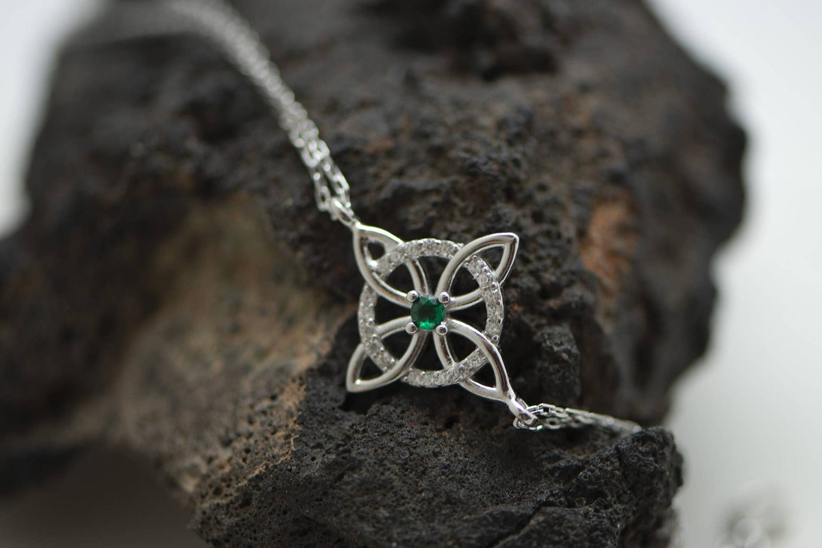Bracelet Nœud de Sorcière en Argent 925 Rhodié – Talisman - GinkgoDeco