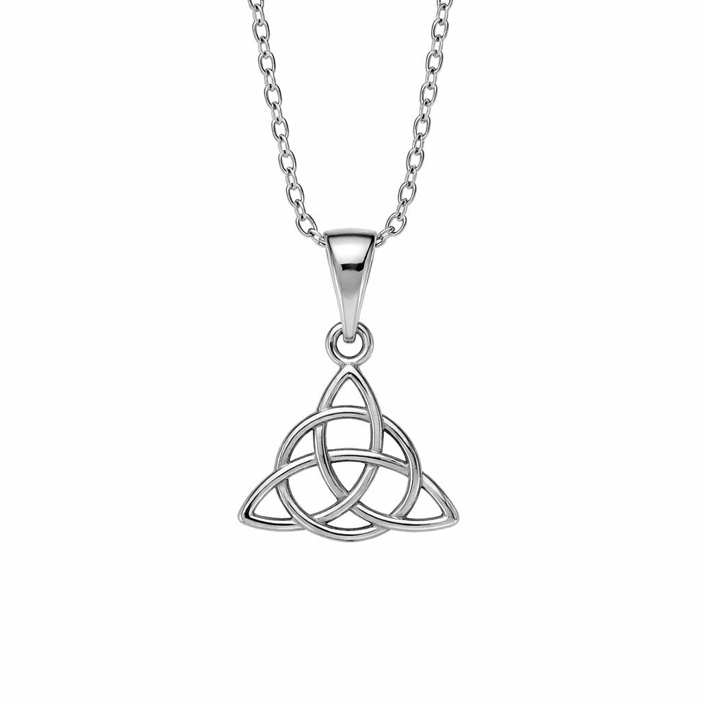 Collier Nœud Celtique Triquetra – Argent 925 Rhodié - GinkgoDeco