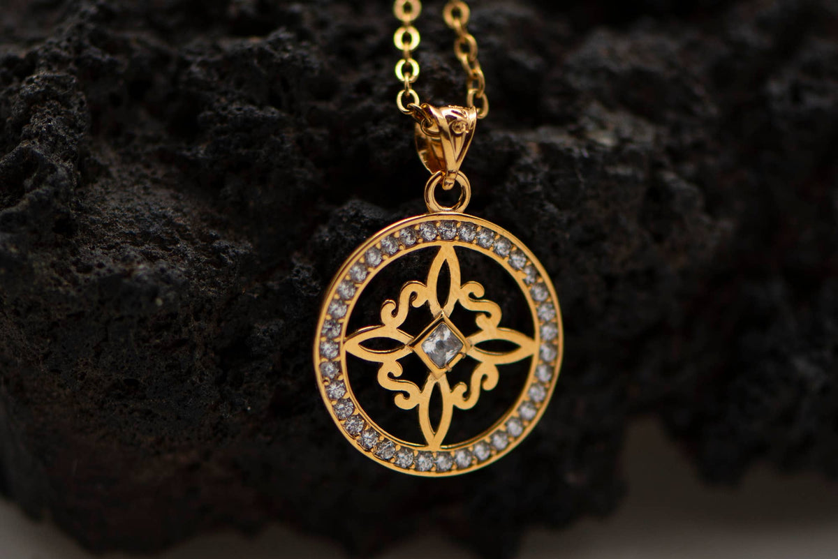Collier Nœud de Sorcière Cercle Protecteur – Argent ou Or - GinkgoDeco