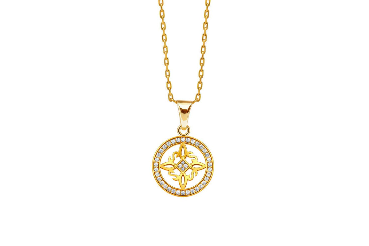 Collier Nœud de Sorcière Cercle Protecteur – Argent ou Or - GinkgoDeco