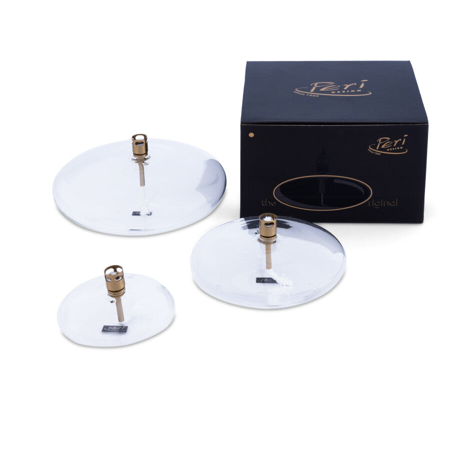 Lampe à Huile Disc S Peri Living – Verre Transparent