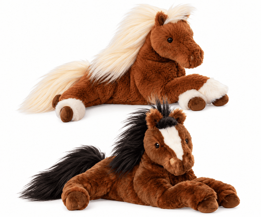 Peluche Bukowski Storm – Poney Marron 30 cm - GinkgoDeco