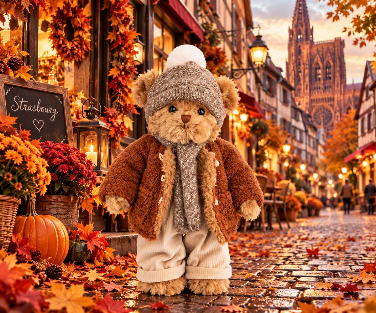 Peluche Bukowski Léo – Ours Beige 35 cm | Collector