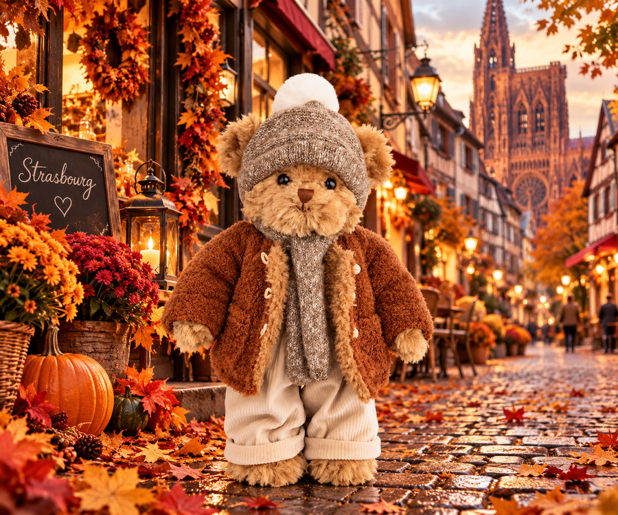 Peluche Bukowski Léo – Ours Beige 35 cm | Collector