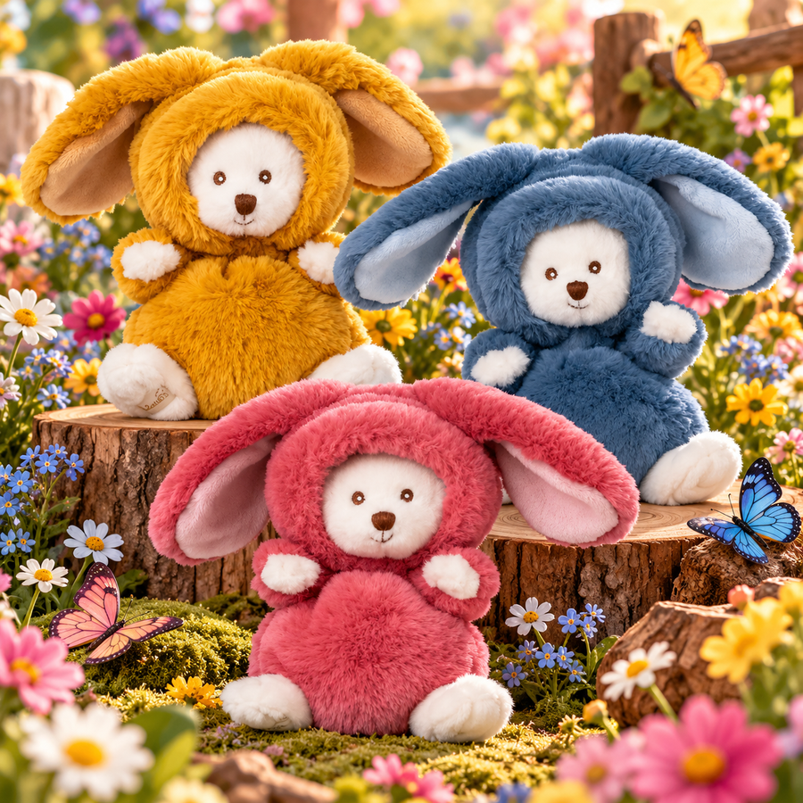 Peluche Bukowski Ziggy Colorful – Ours Jaune, Rouge & Bleu