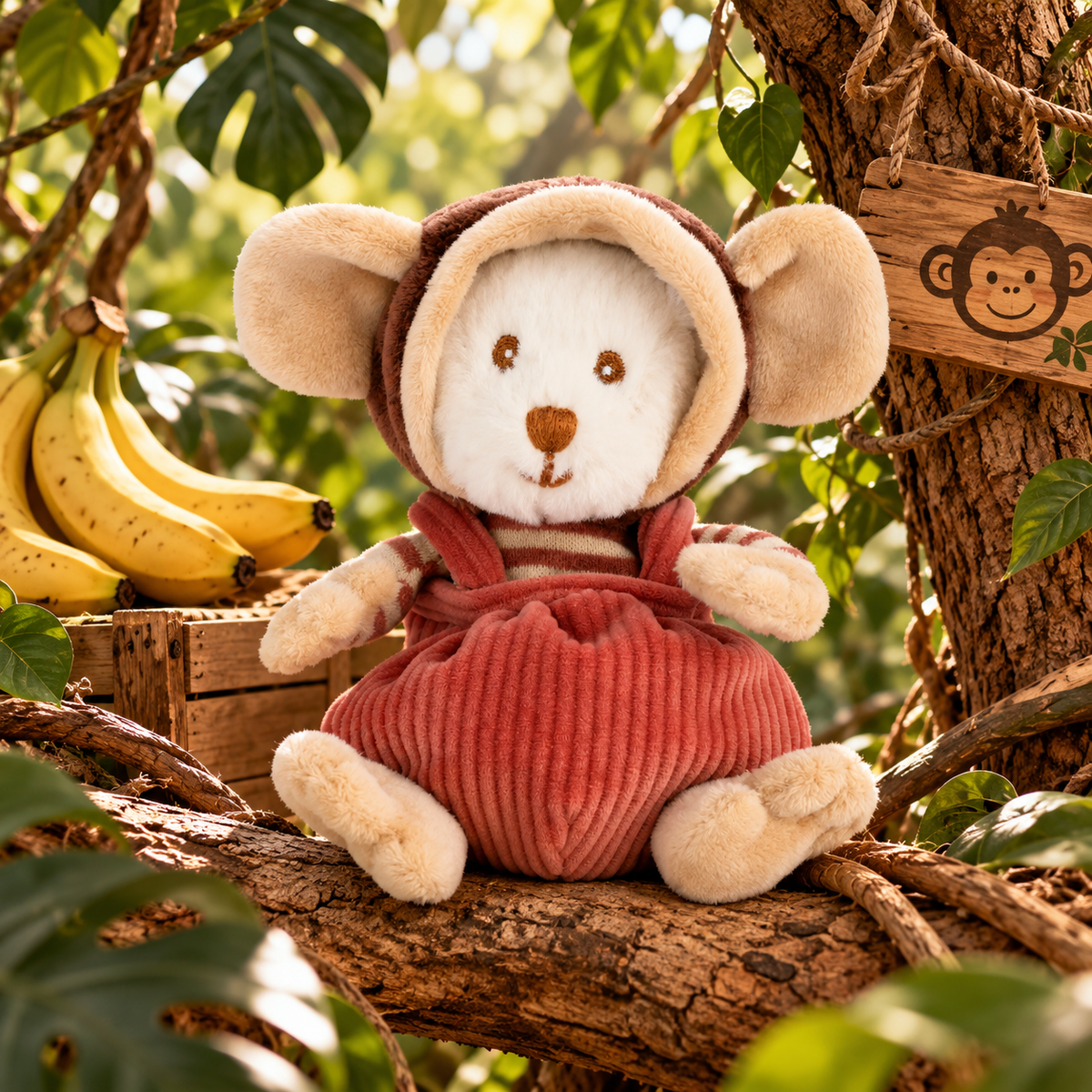 Peluche Bukowski Ziggy Winston – Ours Singe 15 cm