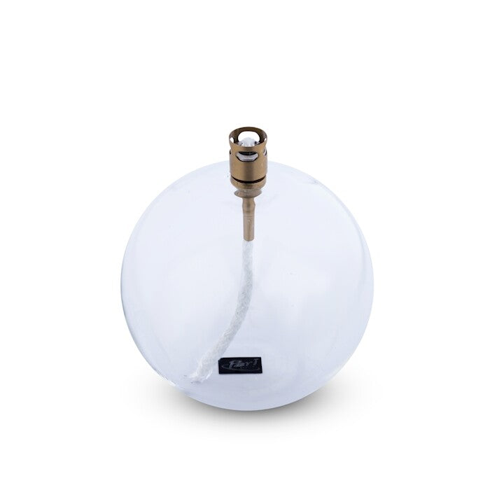 Lampe à Huile Ronde M Peri Living – Verre Transparent Ø11 cm