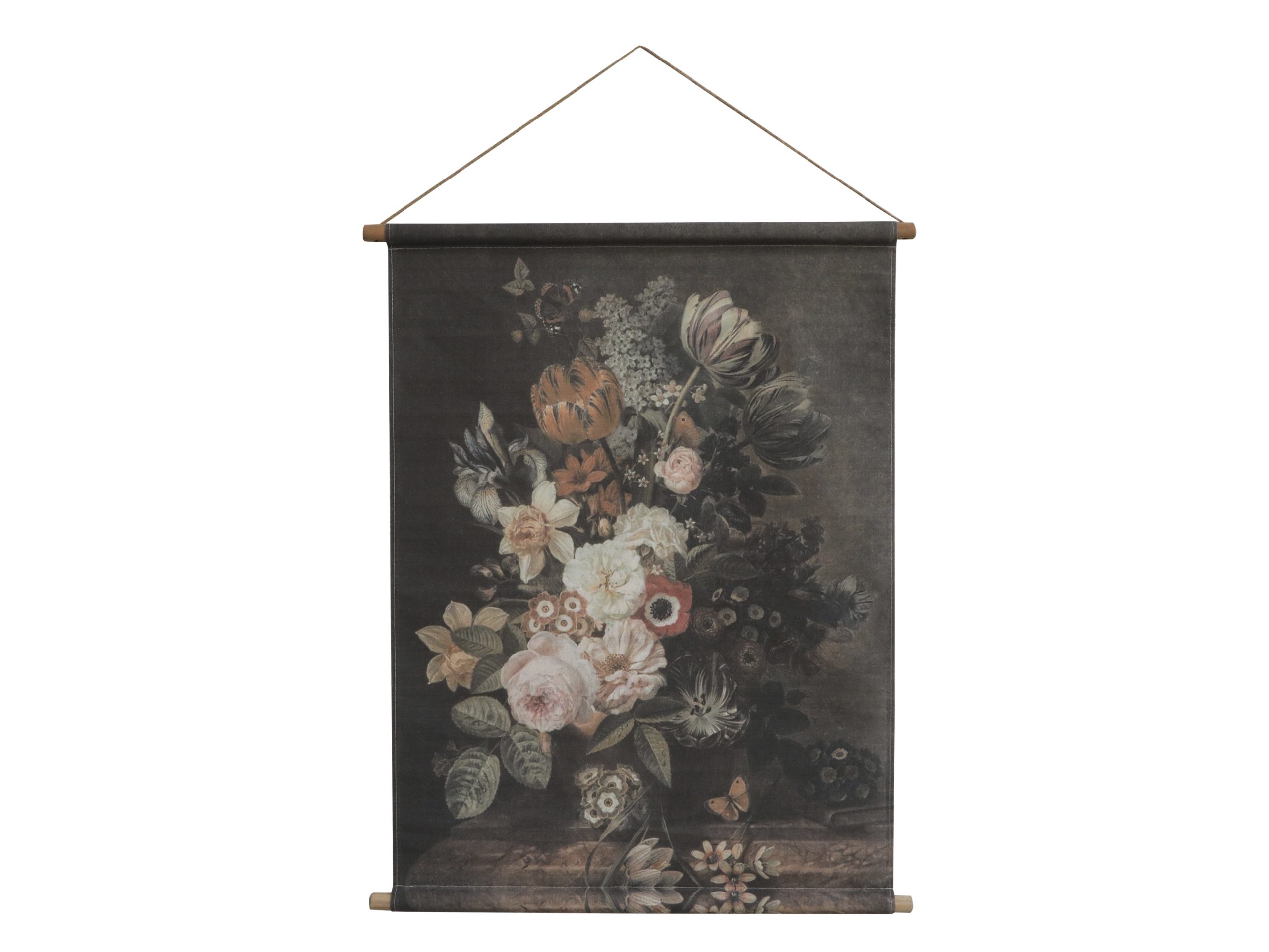Toile florale à suspendre H97 L76 cm modèle 1 - Ginkgo Déco Bouzonville