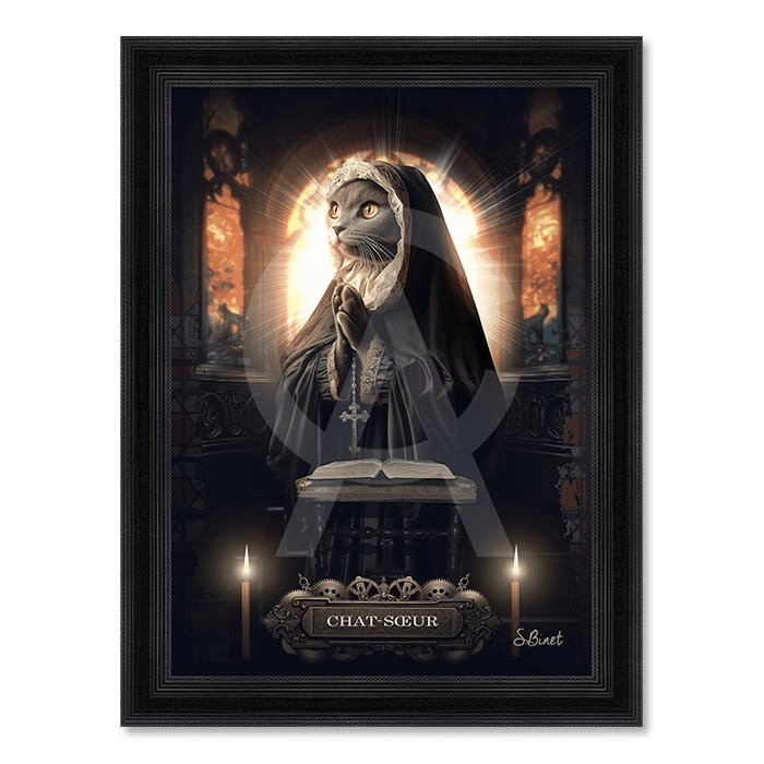 CHAT SOEUR 50X70