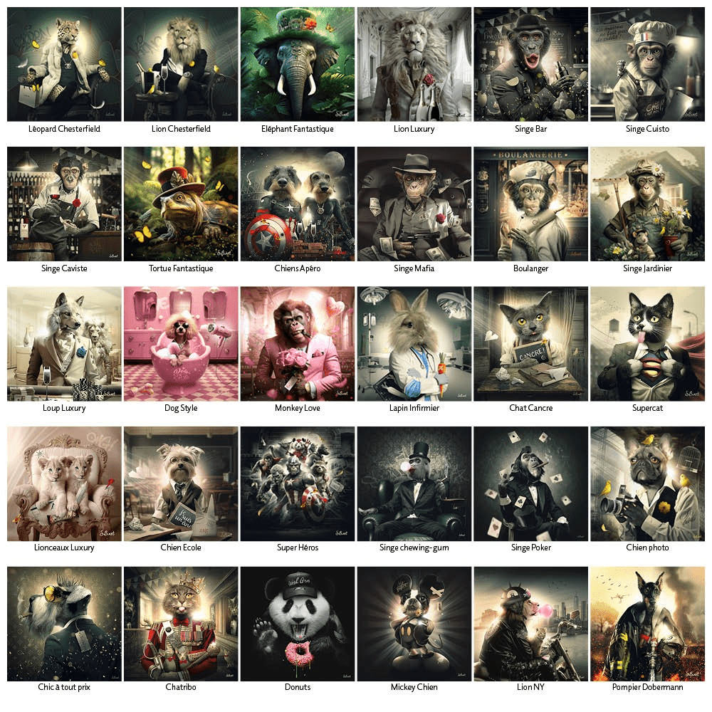 cadre 20x20 diff modeles