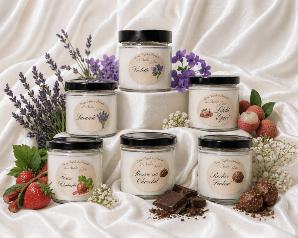 Bougies artisanales L'Atelier Ginko