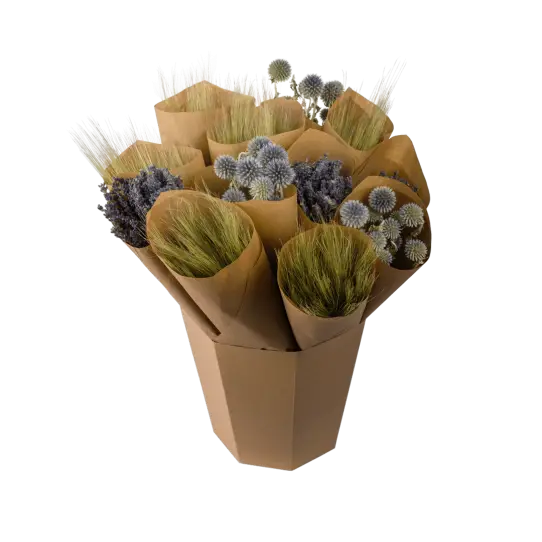 Botte fleurs séchées pink rose - Ginkgo Déco Bouzonville