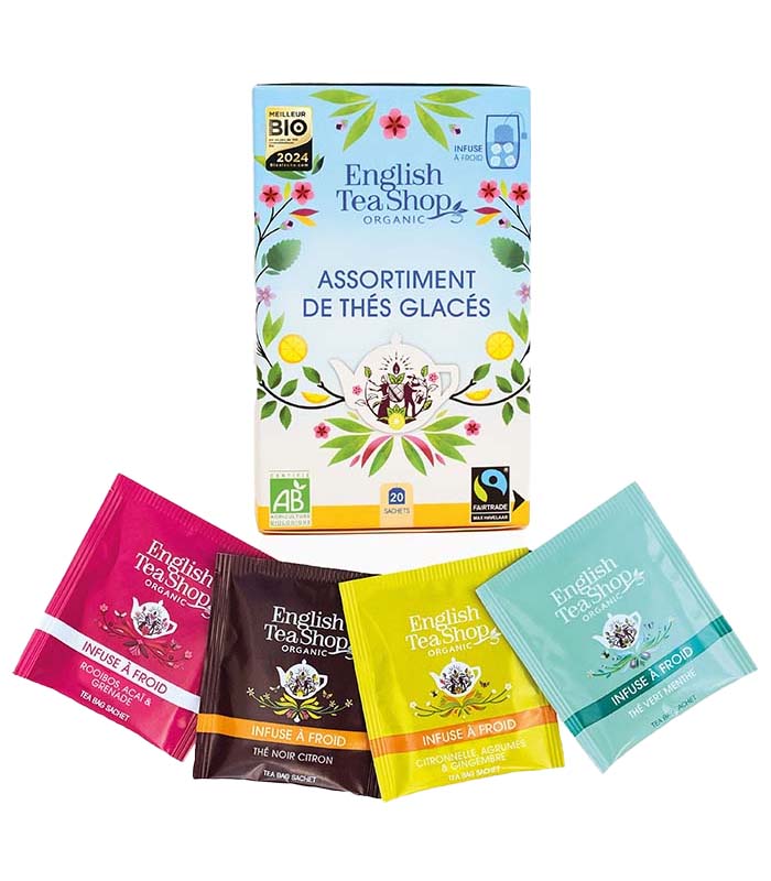 Assortiment thés glacés bio 20 sachets English Tea Shop