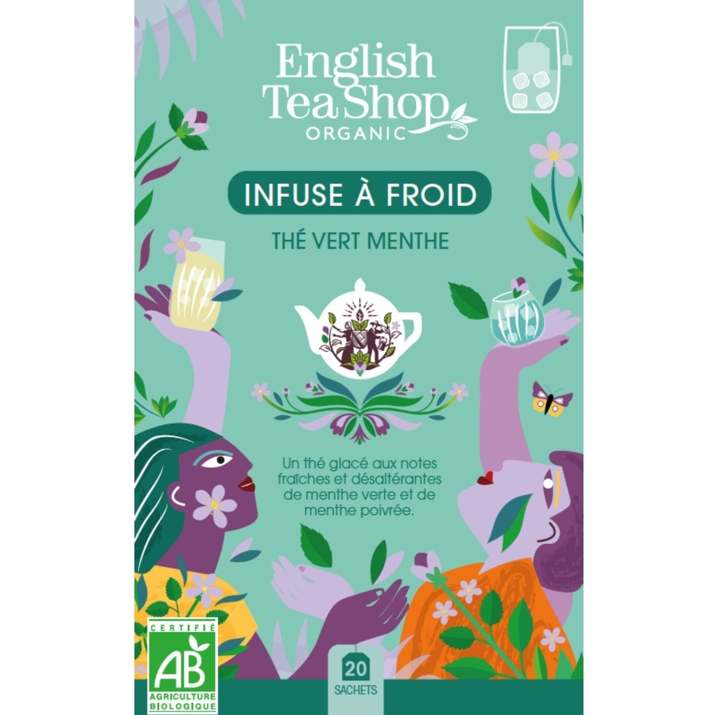 Thé glacé vert menthe bio 20 sachets English Tea Shop