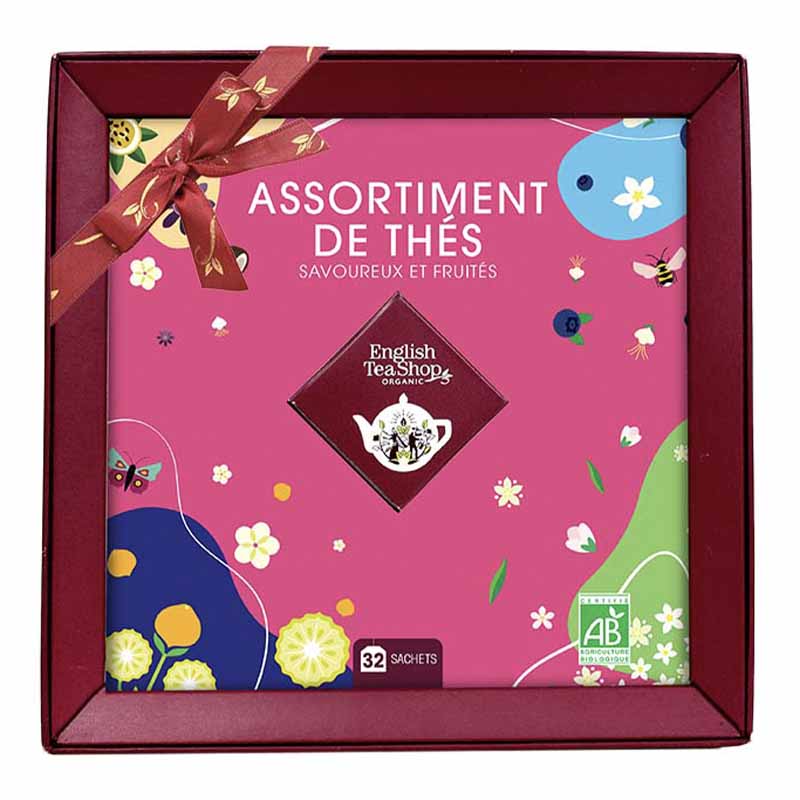 Coffret assortiment thés bio 32 sachets English Tea Shop